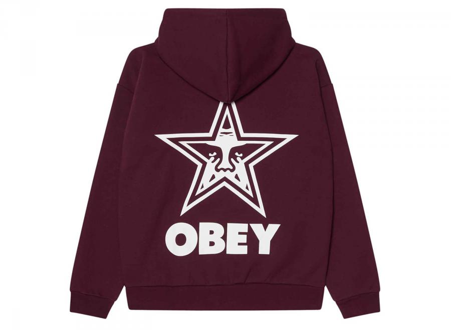 Obey Bold Star Extra Heavy Hood Winetasting 112470224 - Obey